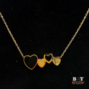 Charming Korean Sweet Hearts Pendant Necklace for Stylish Women