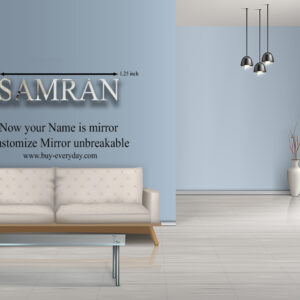 Acrylic unbreakable Customize Name Mirror hang on Wall Decoration