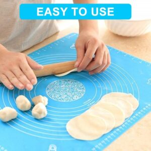 Silicon Roti Mat–Baking Mat for Pastry Rolling Dough Bake Pizza Cake With Measurements Large size 50x40cm