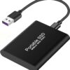 2TB External Hard Drive – USB 3.1 Ultra-Slim 2.5 Inch Metal Design Portable HDD for PC, Mac, Portable (Black)