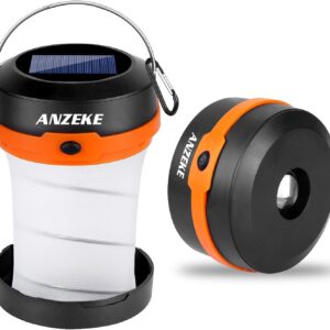 ANZEKE Solar Powered LED Camping Lantern