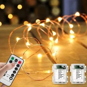 Svarog 2 Packs LED String Lights with Remote Control