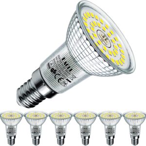 EACLL E14 LED Bulbs Cool White 6W Equivalent 100W R50 Halogen