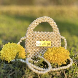 Luvetto-Classic Beaded Pearl Crystal Handmade Bags