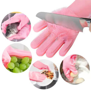 Durable and Efficient Silicone Dish Washing Gloves